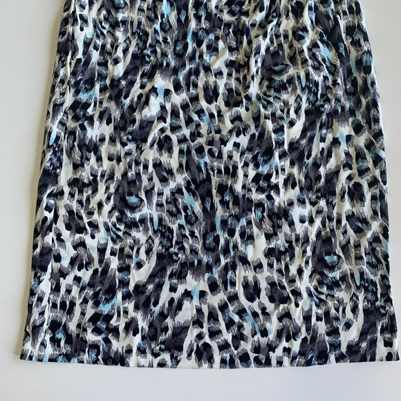 HUGO BOSS Vintage Tortoise Art Large Basic Shift Casual Women Mini Dress Leopard - Picture 5 of 12